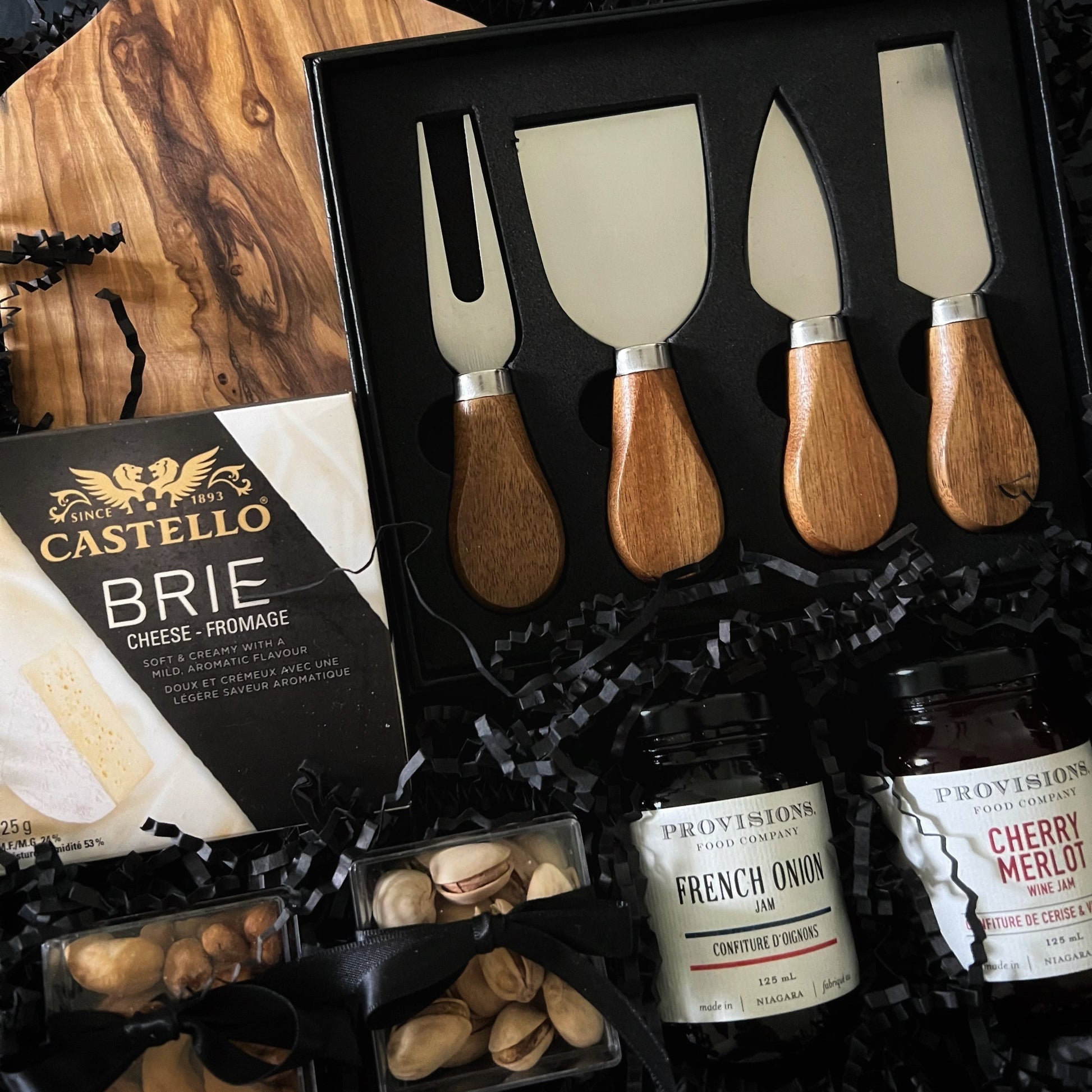 Cheese Board, Cheese Knives, Gourmet Artisan Foods, Charcuterie, Olive Wood Board, Charcuterie Jams, Brie Cheese, Housewarming Gift, Shower Gift, Wedding Gift, Birthday Gift, Couples, First Home